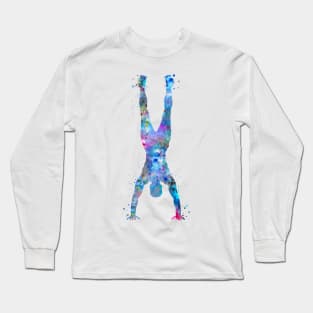 Hand stand by man Long Sleeve T-Shirt